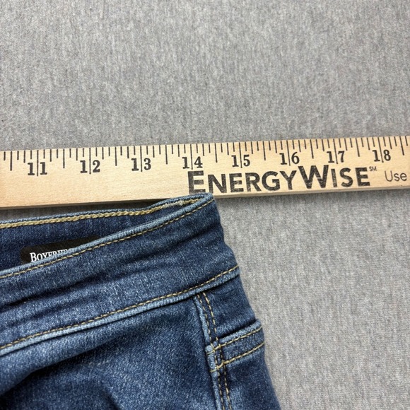 Judy Blue Jeans Womens 7/28 Boyfriend Fit Distressed Medium Wash Comfort Stretch - Picture 10 of 15